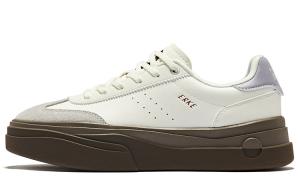 Женские противоскользящие износостойкие низкие кеды для скейтбординга Erke Микрокристаллический белый Дымчато-серый