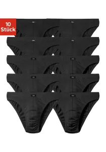 Трусы H.I.S "мужские мини-брифы" (10 шт.), из смеси хлопка, черный