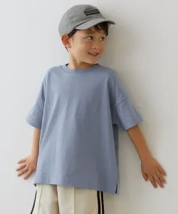 Футболка с коротким рукавом свободного кроя, 100% хлопок, немнущаяся, детская одежда, весна/лето 2016 Devirock, цвет Soft Blue