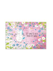 Mr. & Mrs. Panda Фитнес-пазл «Единорог» с надписью, выполненный в пастельно-красных тонах