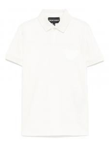 Детская рубашка-поло с аппликацией логотипа Emporio Armani Emporio Armani Kids, белый