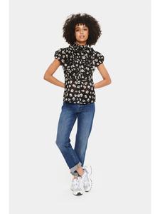 Топ LiljaSZ Straight Fit в оттенках Black Flower Shadows SAINT TROPEZ