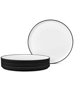 Набор из 4 обеденных тарелок Colortex Stone Stax Noritake, черный