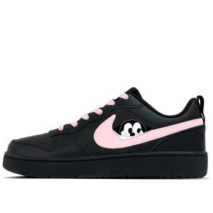 Nike Кроссовки для скейтбординга Court Borough Abrasion Resistant Low top Kids' Black Pink для подростков