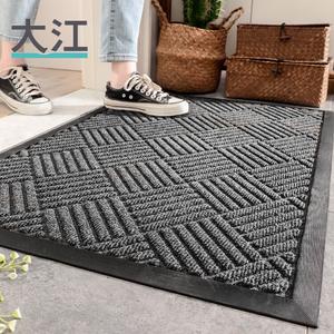 Dajiang Ковер 90х150 см для входа, Lingmeng-Deep Gray, не скользящий, для дома и коммерции