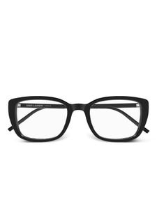 Очки в прямоугольной оправе Saint Laurent Eyewear, черный