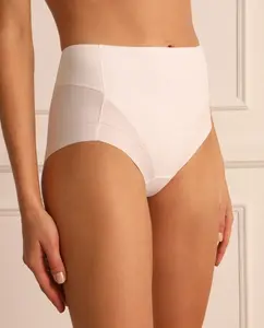 Гладкие трусики-корректирующее белье с хлопковой лентой Janira, белый