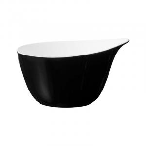 Life Fashion - Миска для круп с ручкой Glamorous Black 0,60 л Seltmann Weiden, белый черный