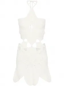 Трикотажное платье Floreana со вставками Cult Gaia, белый