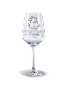 Бокал для вина с надписью в виде единорога на прозрачном фоне Mr. & Mrs. Panda
