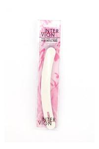 Пилочка для ногтей банан, белая, 120/180 Inter-vion