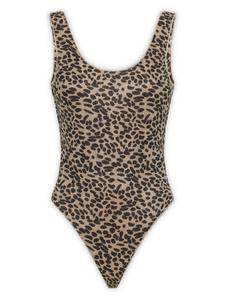 Купальник Oséree с леопардовым принтом, коричневый