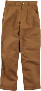 Джинсы Carhartt Boys свободного кроя, практичные, расклешенные, Carhartt Brown
