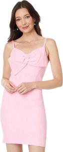 Платье Lilly Pulitzer Willalynn Stretch Bow Dress, цвет Conch Shell Pink Caliente Pucker Jacquard