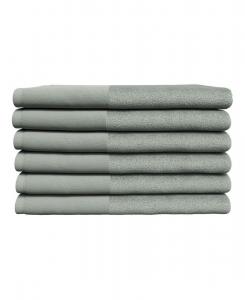 Набор из 6 полотенец для рук с каймой из хлопка и льна Linery & Co, Sage green