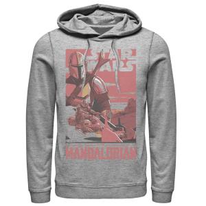 Мужская толстовка с капюшоном красного цвета со звездными войнами и мандалорцами Licensed Character