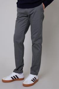 Хлопковые брюки-чиносы стандартного кроя с эластичной отделкой Threadbare, серый