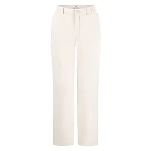 Брюки прямого кроя из смеси льна от Fynch Hatton, белый