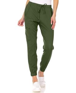 Брюки-джоггеры Leah Plus Size с пятью карманами, эластичные, желтые, размер 3XL Medichic, Olive