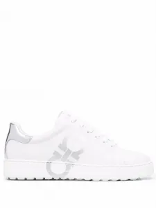 Кеды с декором Gancini Ferragamo, белый