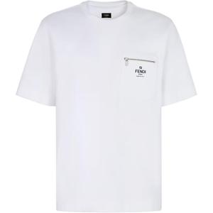 Футболка с принтом логотипа FENDI, белый