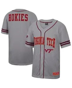 Мужская серая бейсбольная джерси Virginia Tech Hokies Free Spirited Colosseum