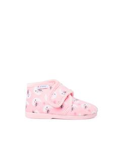 Закрытые детские тапочки с застежкой-липучкой Pisamonas, розовый