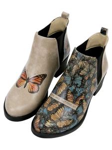 Ботинки Eve Moths And Butterflies бежевого цвета Dogo