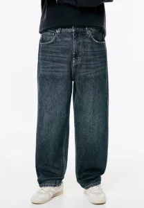 Свободные джинсы Pull&Bear, Dark-Blue Denim