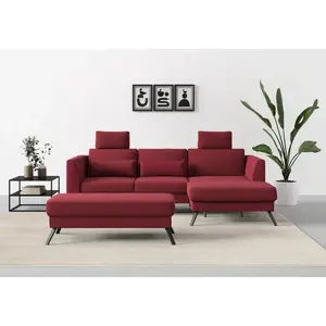 Подушки для сиденья sit&more Lindholm, набор из 2 шт. Sit&More, Rot + unifarben