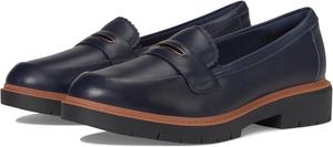 Лоферы Clarks Westlynn Glow, цвет Navy Leather