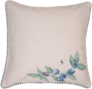 Чехол на подушку Clayre & Eef 40x40 см бежевый хлопок черника Clayre&Eef
