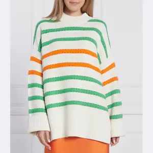 Свитер свободного кроя с добавлением белья Samsøe Samsøe, бежевый