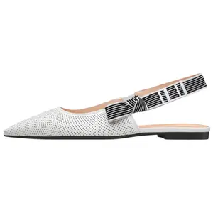 DIOR Коллекция Toujours весна-лето 2025, повседневные однотонные туфли для женщин, белые