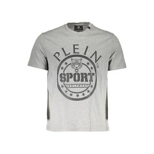 Коричневая хлопковая мужская футболка Plein Sport
