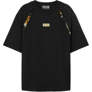 Футболка с нашивкой-логотипом VERSACE JEANS COUTURE, Black+Print
