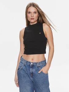 Топ regular fit DW0DW17533 Tommy Jeans, черный