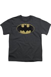 Футболка с принтом "Бэтмен" в винтажном стиле для подростков Gildan, Charcoal