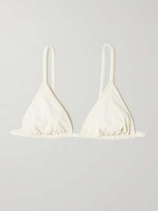 Треугольный верх бикини из переработанного материала St. Agni, белый