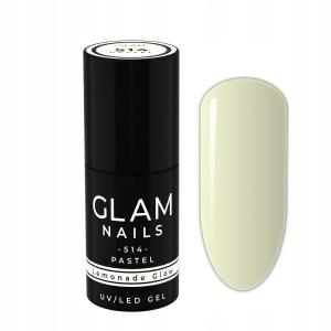 Гибридный лак для ногтей Glam Nails 514 Lemonade Glow 6 мл