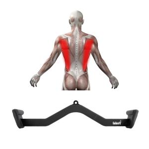 Эргономичная длинная стальная рукоятка для натяжения шкива GLADIATORFIT, черный