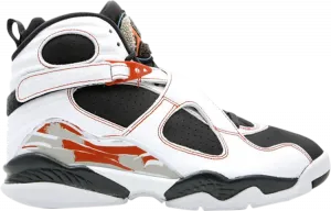Кроссовки Air Jordan 8 Retro LS Black Toe, белый