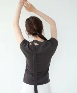 Компактный топ с завязками