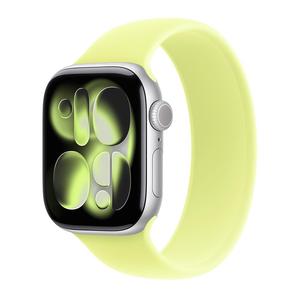 Умные часы Apple Watch Series 11 (GPS), 42 мм, Silver Aluminum Case/Neon Yellow Solo Loop - Size 2
