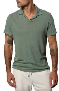 Поло с короткими рукавами Beck Terry зеленого цвета Velvet by Graham & Spencer