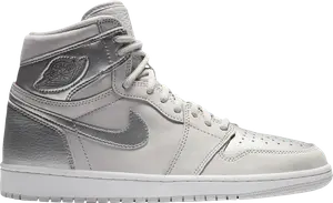 Кроссовки Air Jordan 1 Retro High OG co.JP Tokyo Suitcase Special Box, серебряный