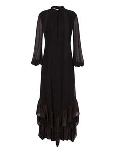 Платье макси с оборками Philosophy Di Lorenzo Serafini, черный