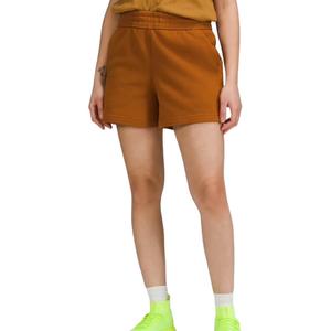 Лаунжфул Повседневные шорты Женские Lululemon, Орехово-коричневый/BTTB