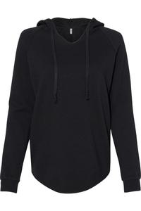 Independent Trading Co. Женская легкая толстовка с капюшоном California Wave Wash, черный