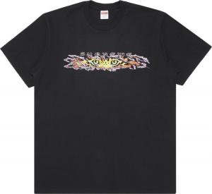 Футболка Supreme Eyes Tee 'Black', черный